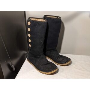 UGG Australia 5695 Button Textile & Leather Boots Womens US 11